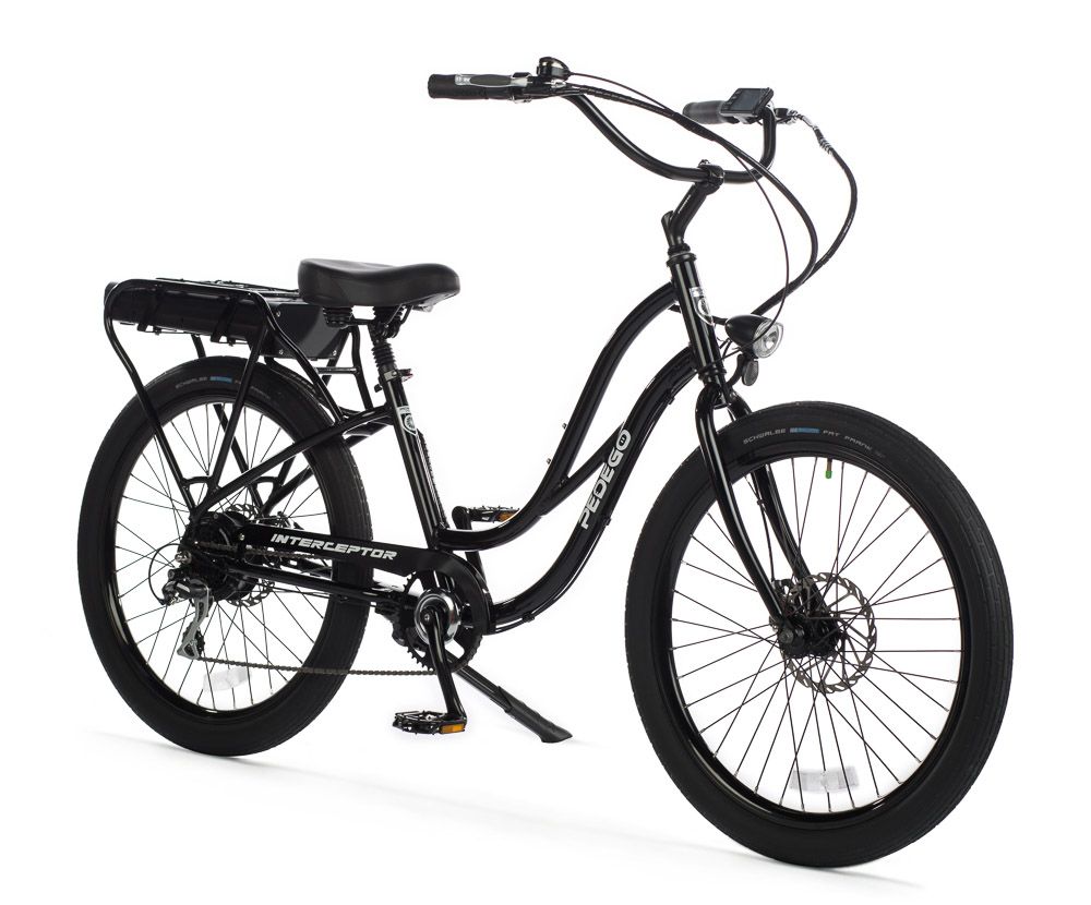 Pedego Interceptor Step Thru V4 -  Black w/ Black Rims (BIKE ONLY) 26"