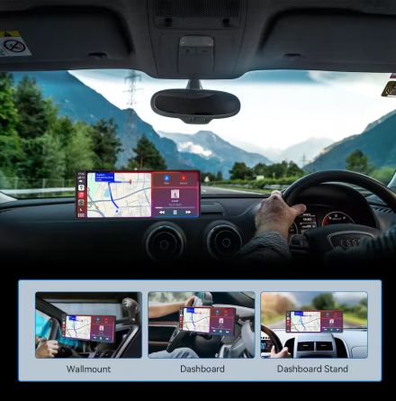 Universal 10.26” Wireless CarPlay &amp; Android Auto Smart Display | WiFi Multimedia