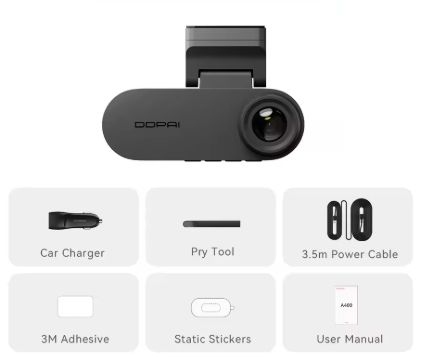 Pictrey A400 4K Dash Cam with ADAS, Wi-Fi, 1.9" IPS Screen, Night Vision &amp; Parking Monitor