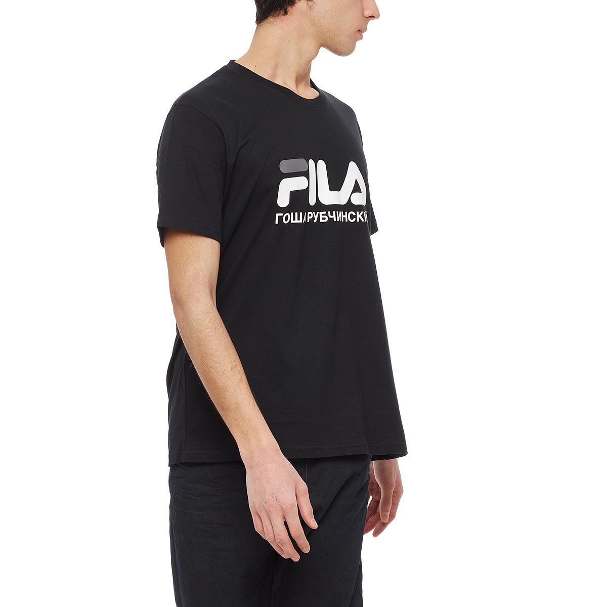 FILA Logo Patch T shirt Black