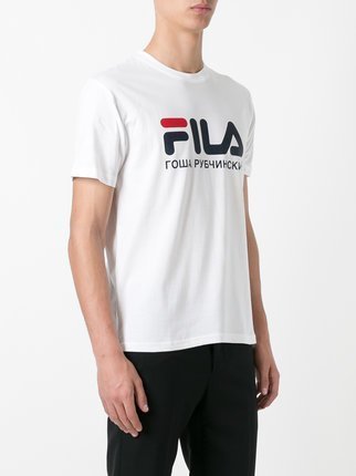 FILA Logo Patch T shirt White 