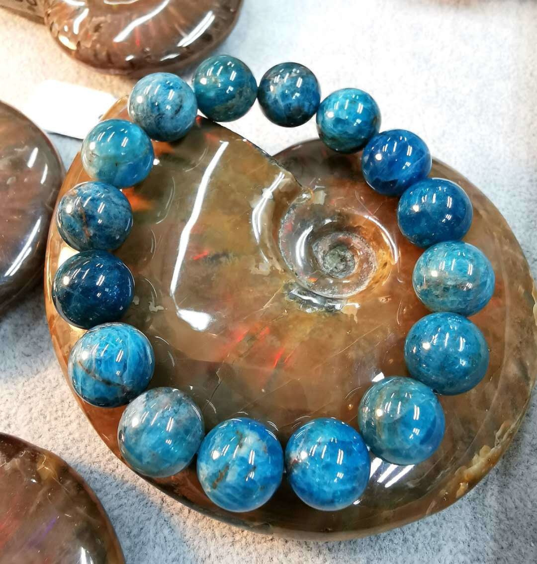 磷灰石 Apatite 手串(12mm)