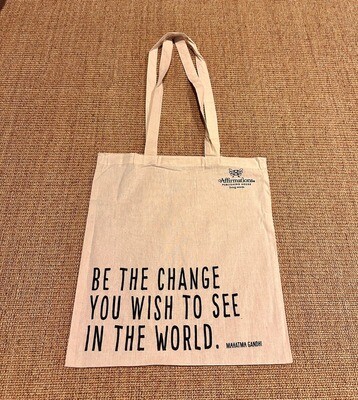 Quote Tote Bag 帆布袋 (Be the Change)