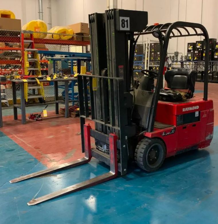 2014 Raymond 3,000 LB. Capacity Electric Forklift, Model 445-C20QM, S/N 445-14-12146, 36 Volts, 4-Stage Mas | HR 8,343