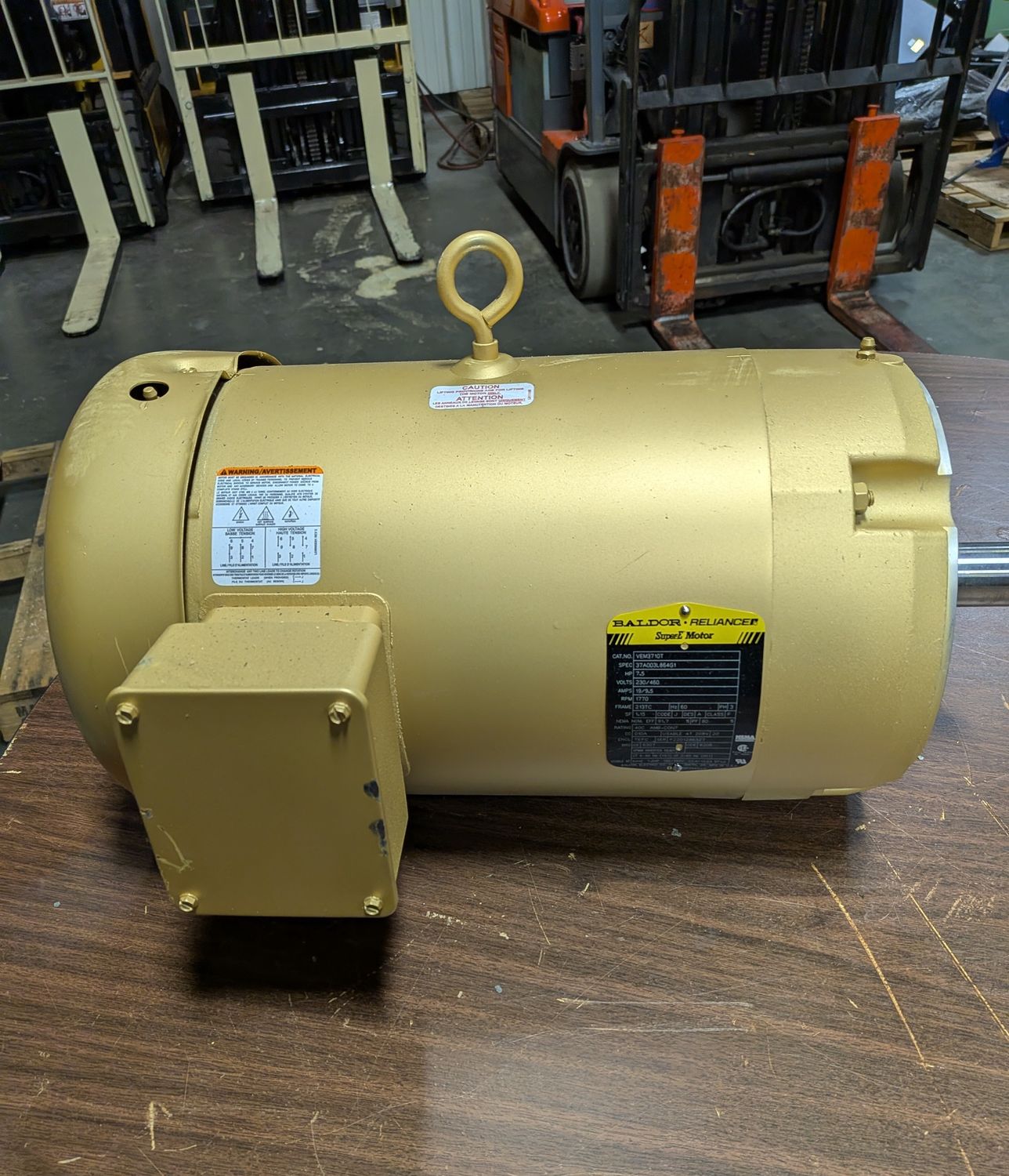 Baldor 7.5 HP Super E Motor