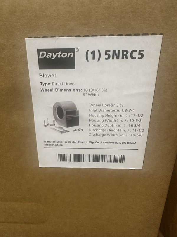 Dayton 5NRC5 Blower Motor