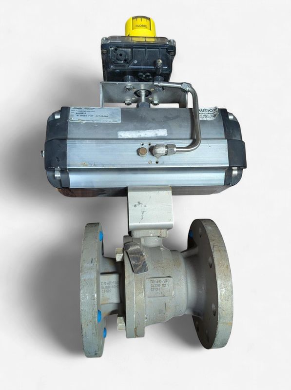 Flowserve Automax Actuated Ball Valve Assembly – 4" CF8M Stainless Steel
