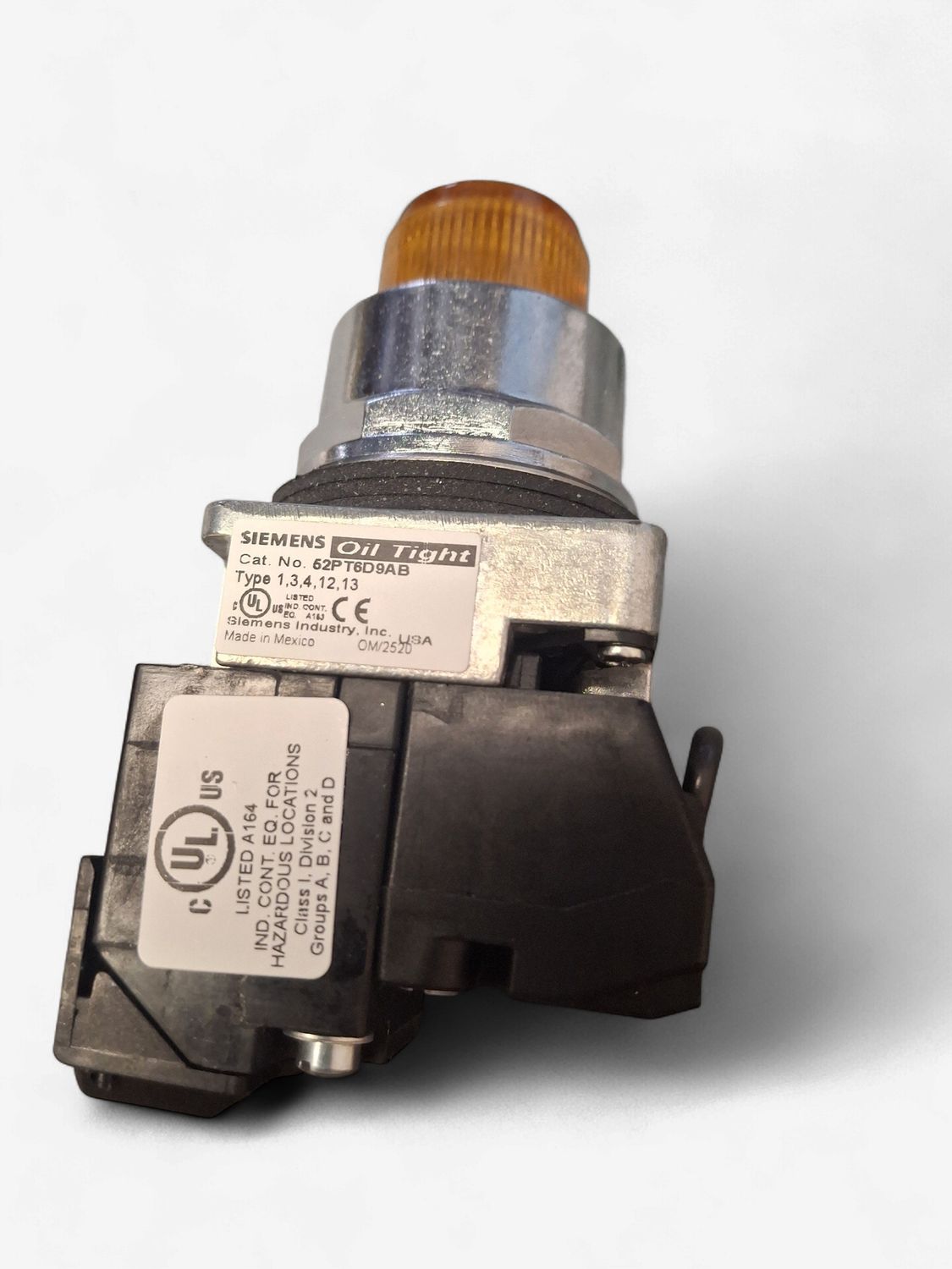 Siemens Push to Test Pilot Light 52PT6D9AB