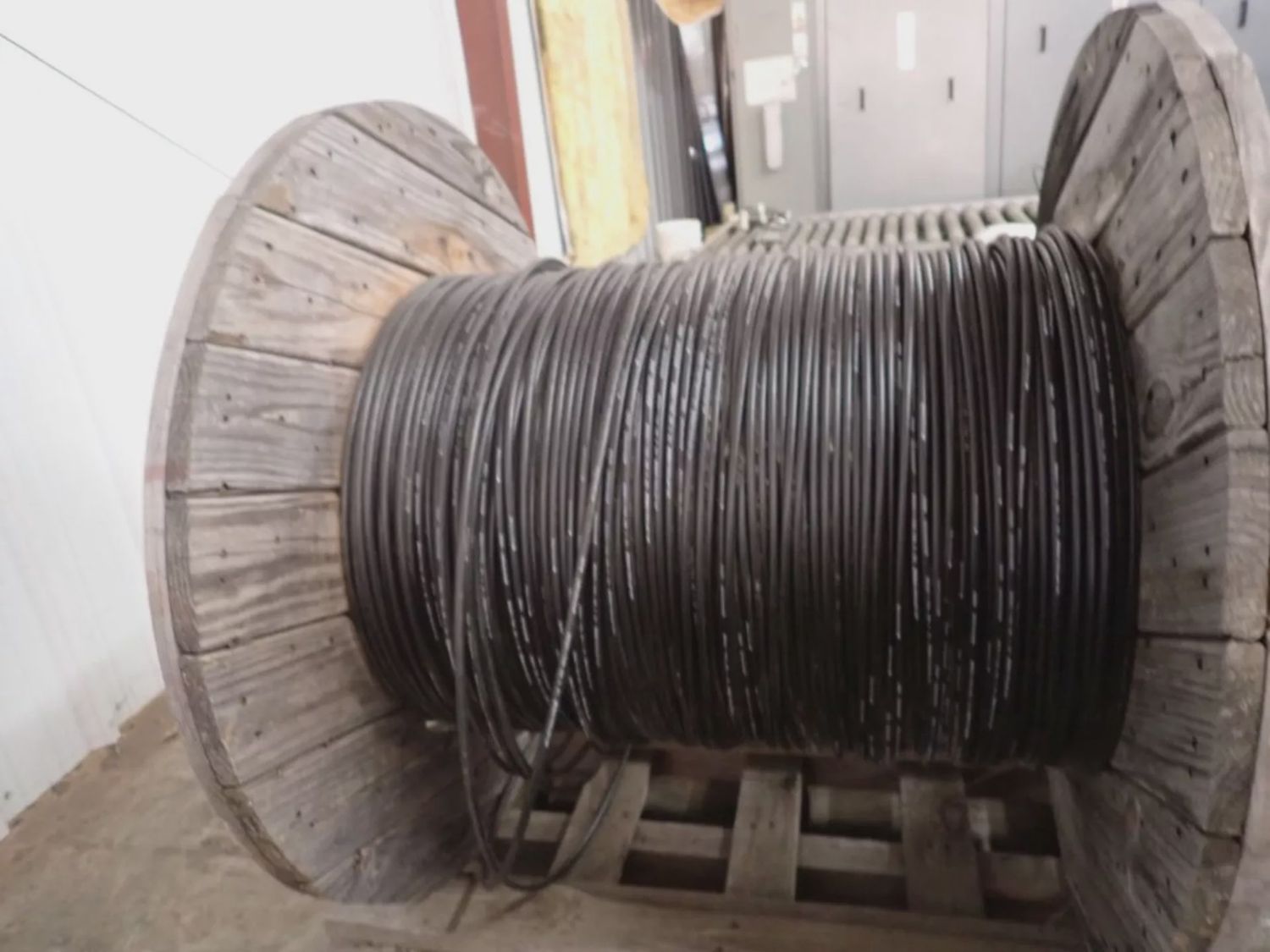 Spool of AFL Optical Cable