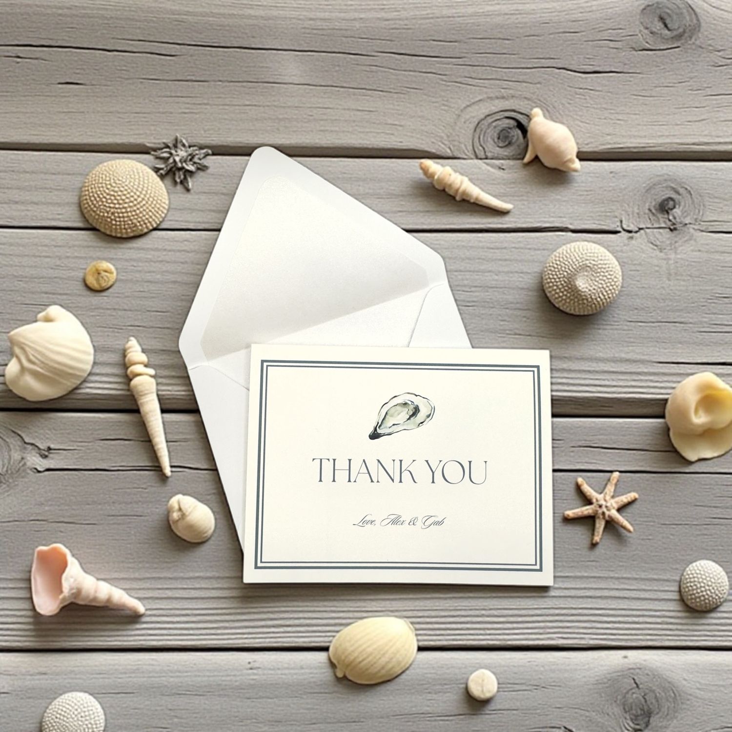 Oyster Thank You Card Set