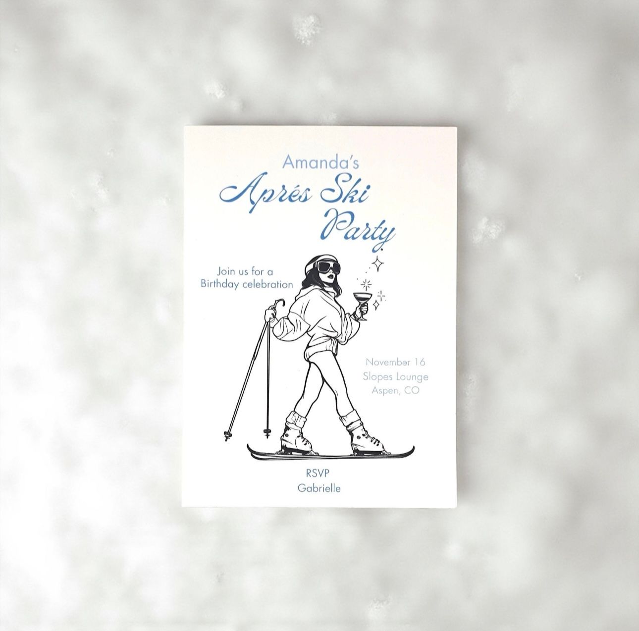 Après Ski Winter Party Invitation