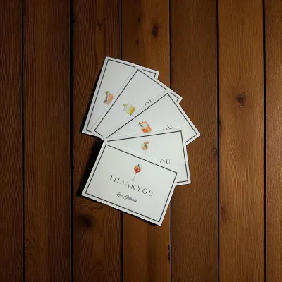 Cocktail Thank You Card Set