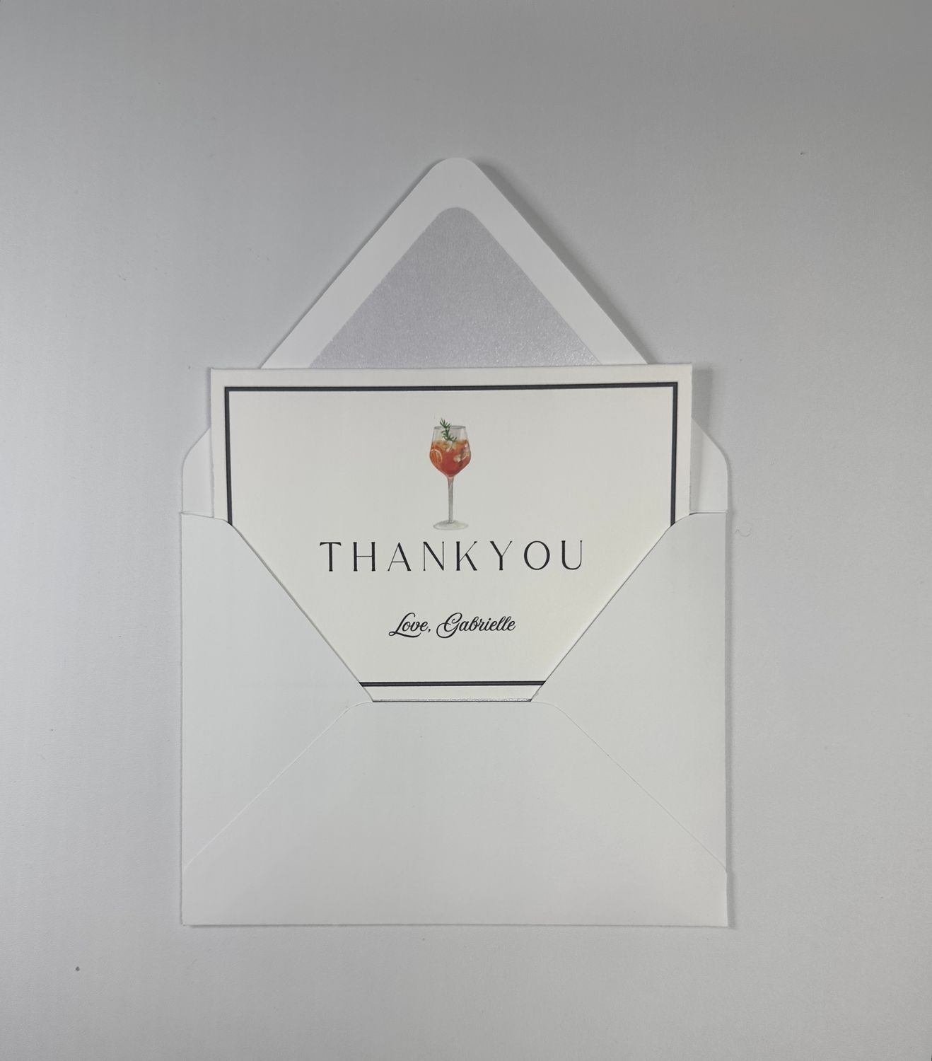 Cocktail Thank You Card Set