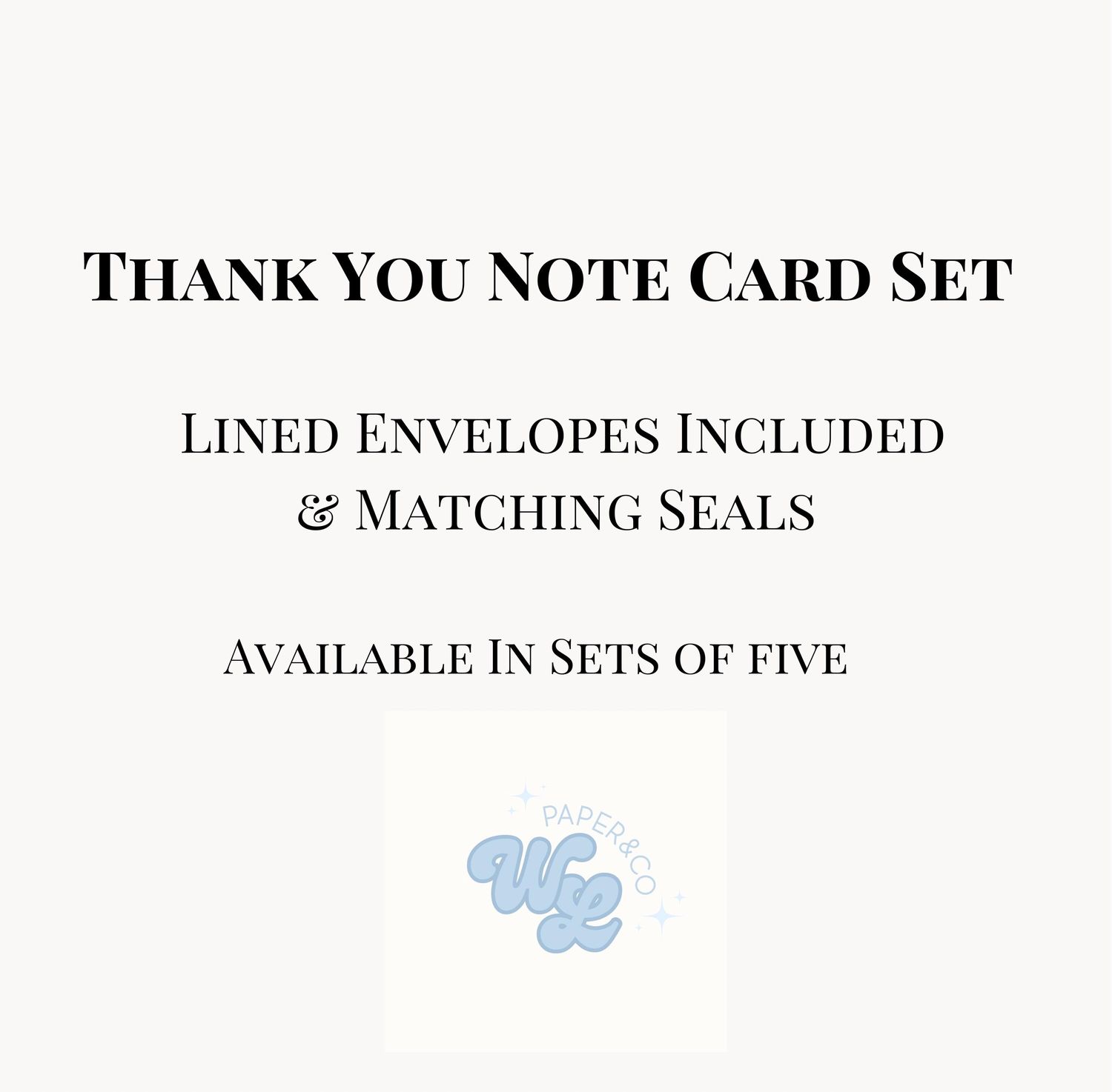 Safari Thank You Card Set