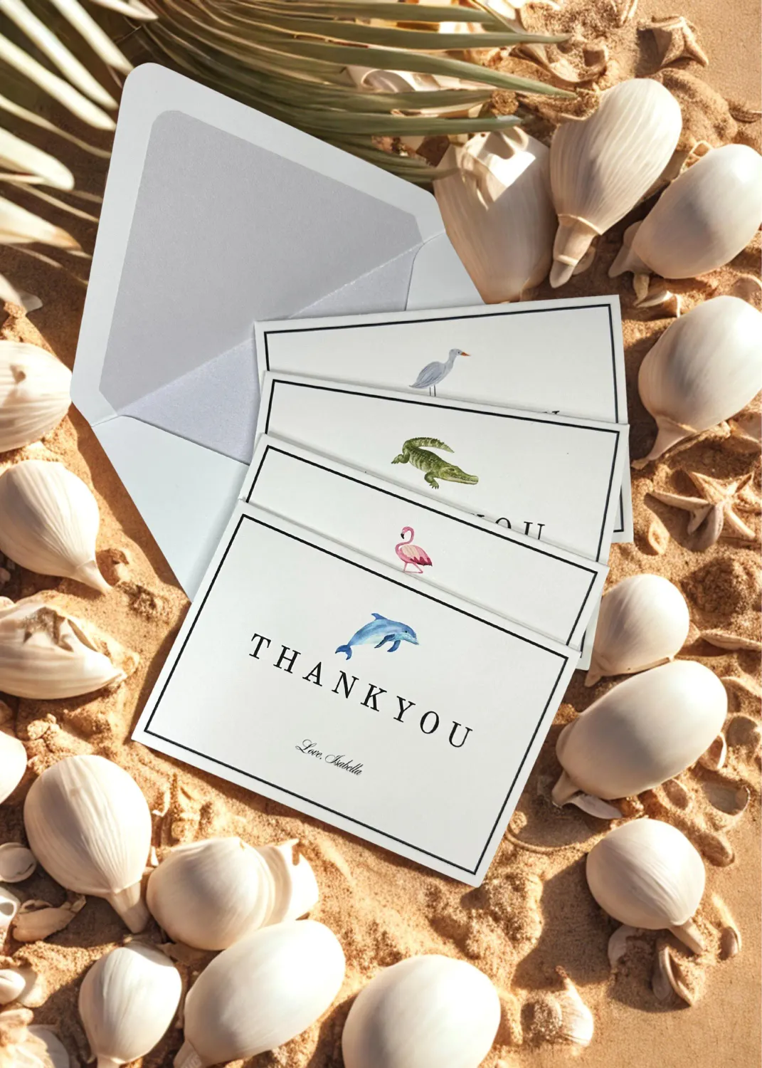 Coastal Thank You Card Set