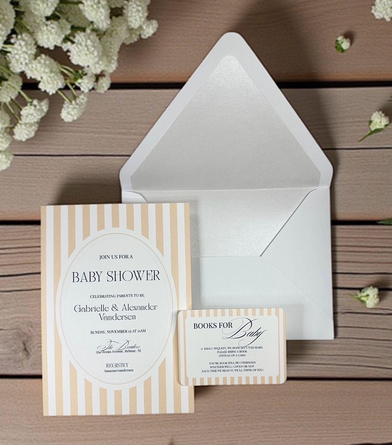 Custom Baby Shower Invitation Set