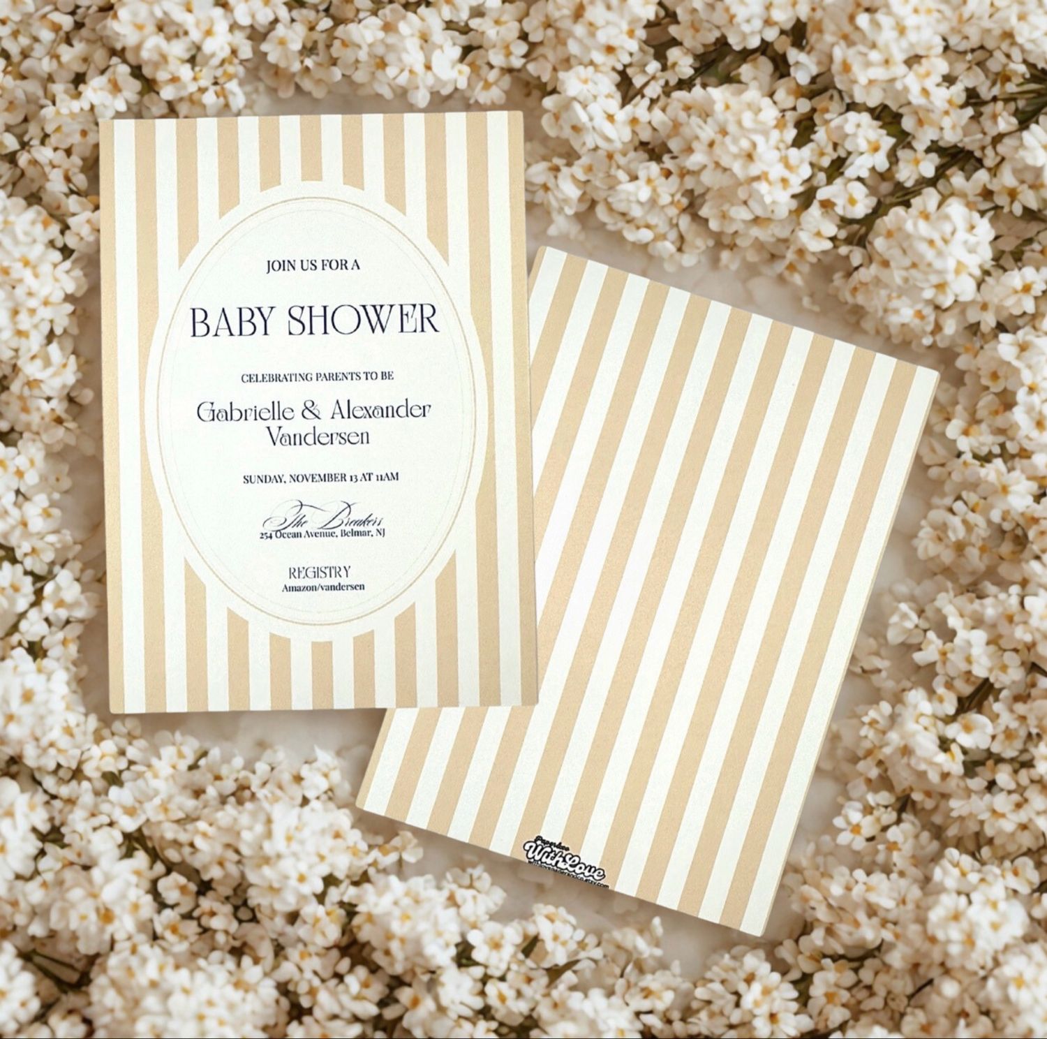 Custom Baby Shower Invitation Set