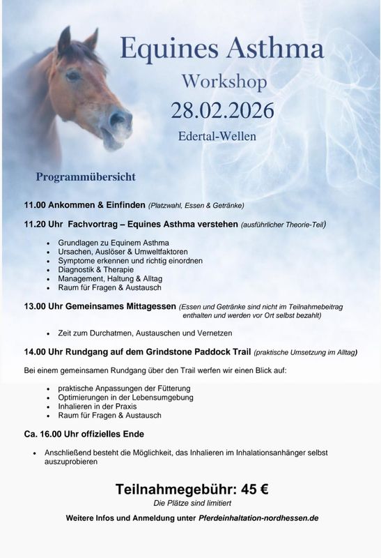 Workshop Equines Asthma