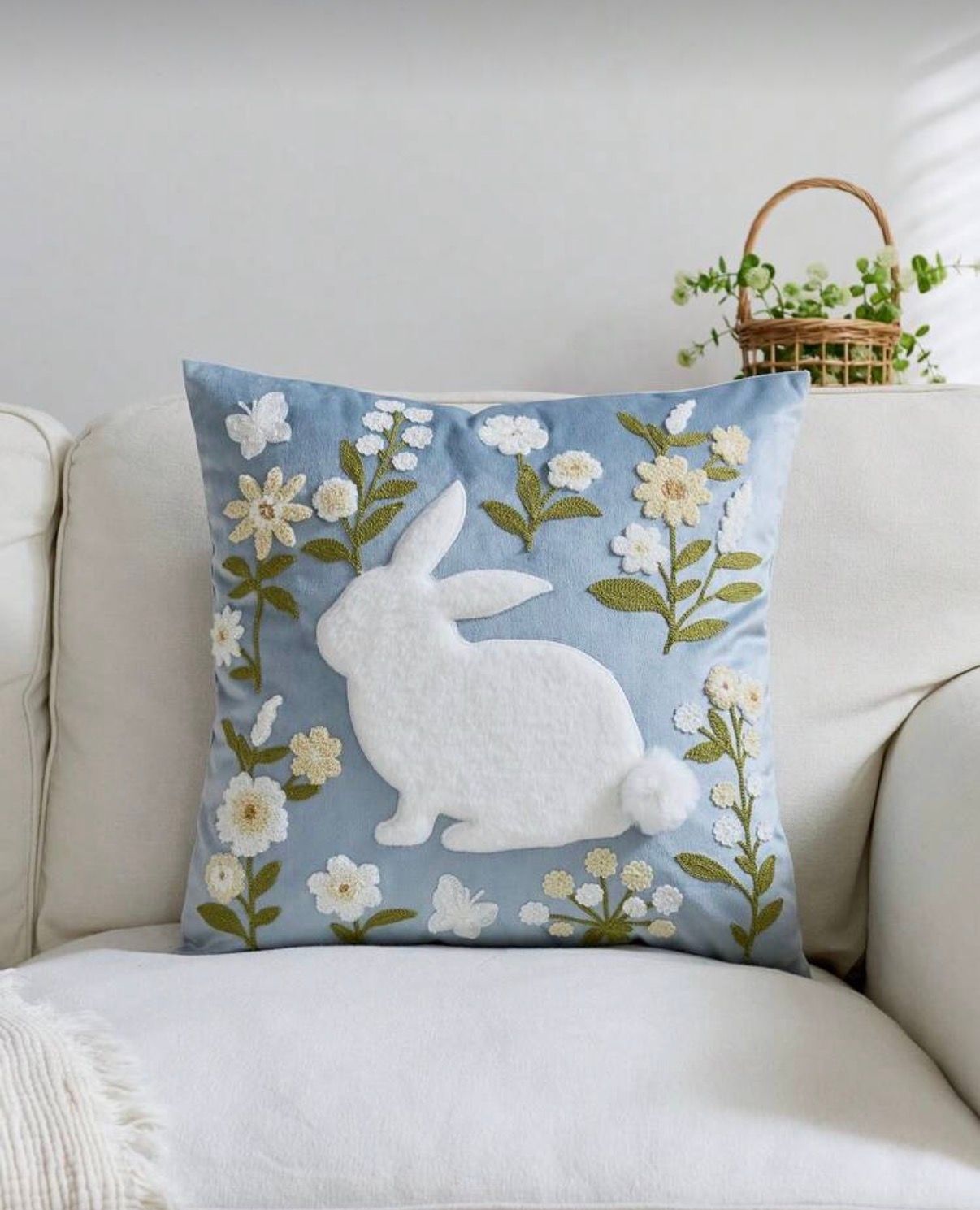 Poszewka na poduszkę 45x45cm Zajączek