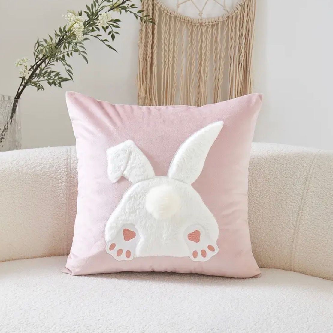 Poszewka na poduszkę 45x45cm Zajączek