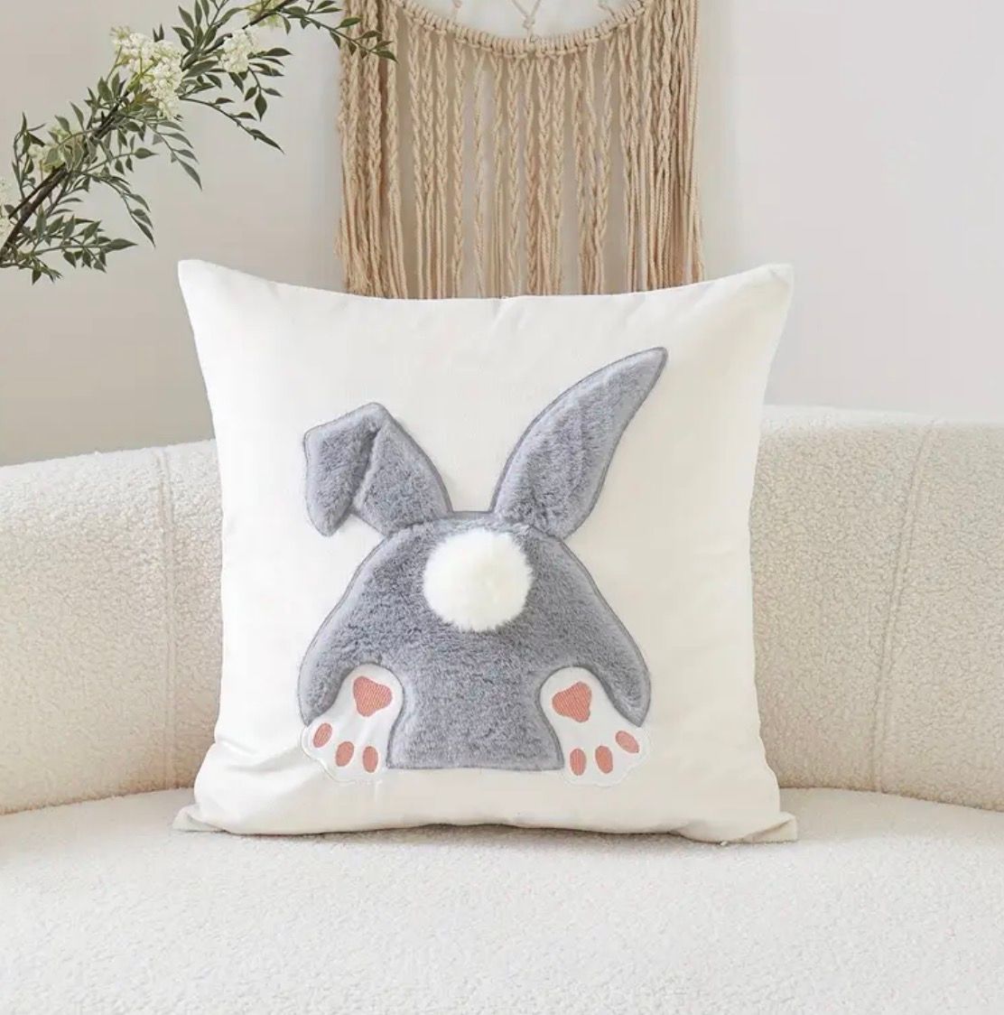 Poszewka na poduszkę 45x45cm Zajączek