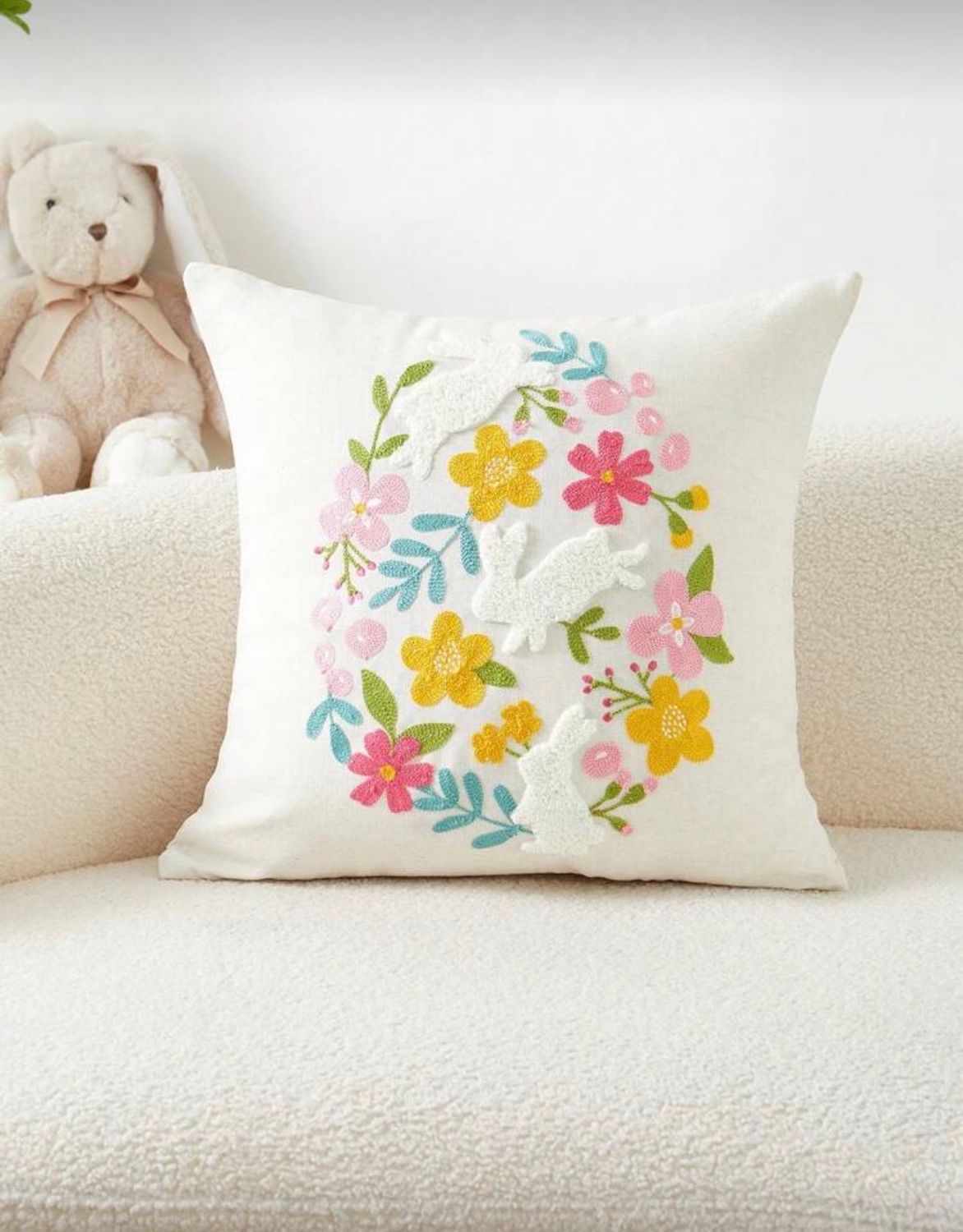 Poszewka na poduszkę 45x45cm Zajączek