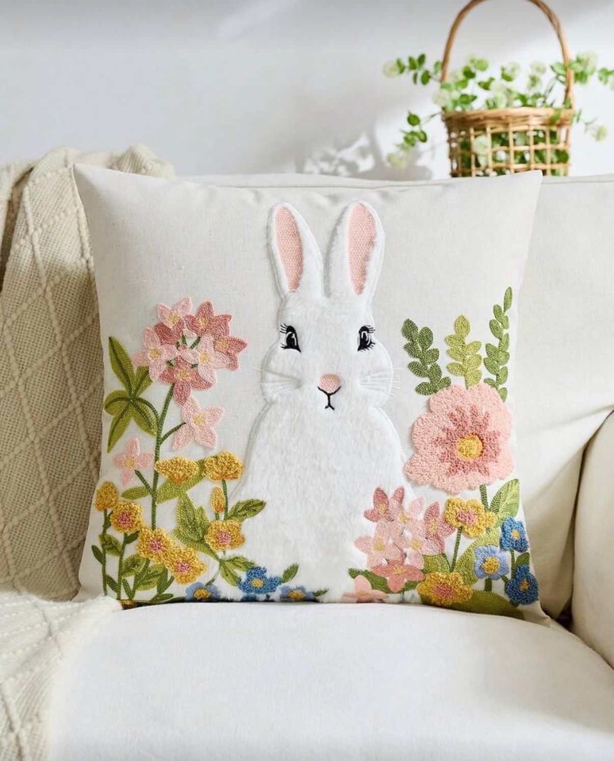 Poszewka na poduszkę 45x45cm Zajączek