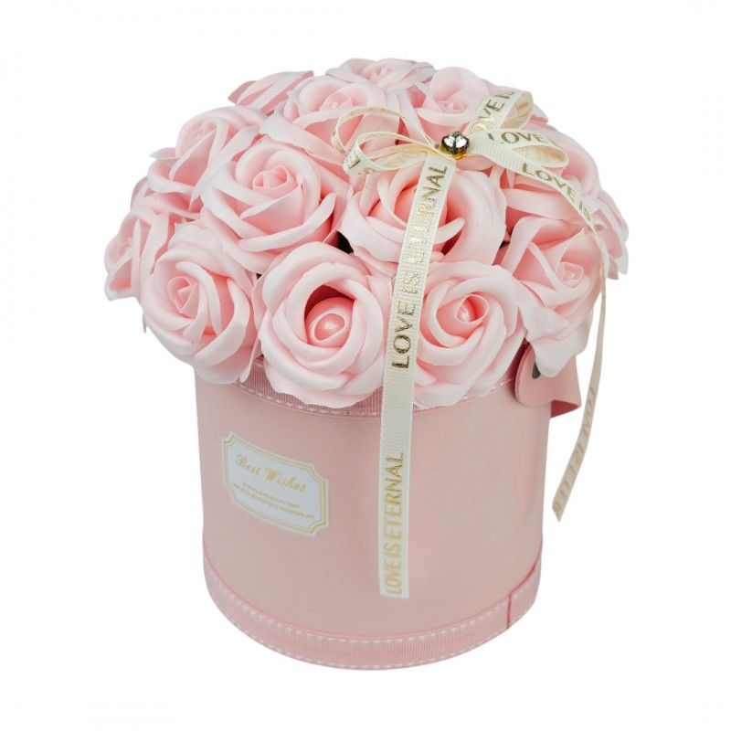 Flower box, bukiet zapachowych kwiatów mydlanych w pudełku 21szt.