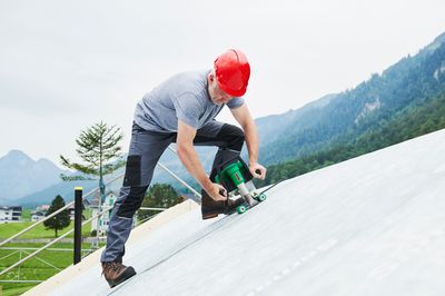 Flachdach und Steildach