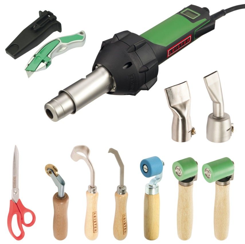 Leister TRIAC 230 V / 1600 W – 11-teiliges Dach-Set