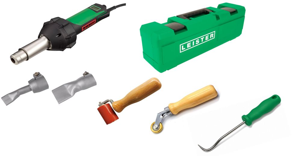 Leister TRIAC 230 V / 1600 W – 7-teiliges Dach-Set