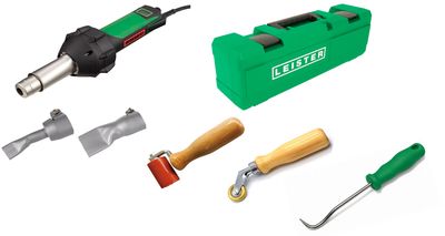 Leister TRIAC 230 V / 1600 W – 7-teiliges Dach-Set