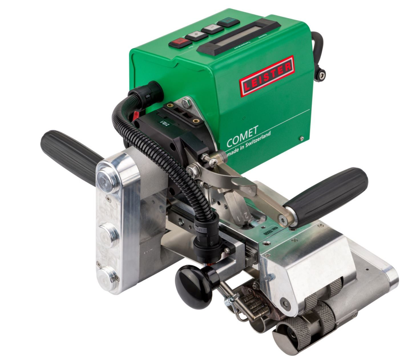 LEISTER Schweißautomat COMET – Heizkeil 70 mm (Kupfer), 230 V / 2500 W, mit Prüfkanal