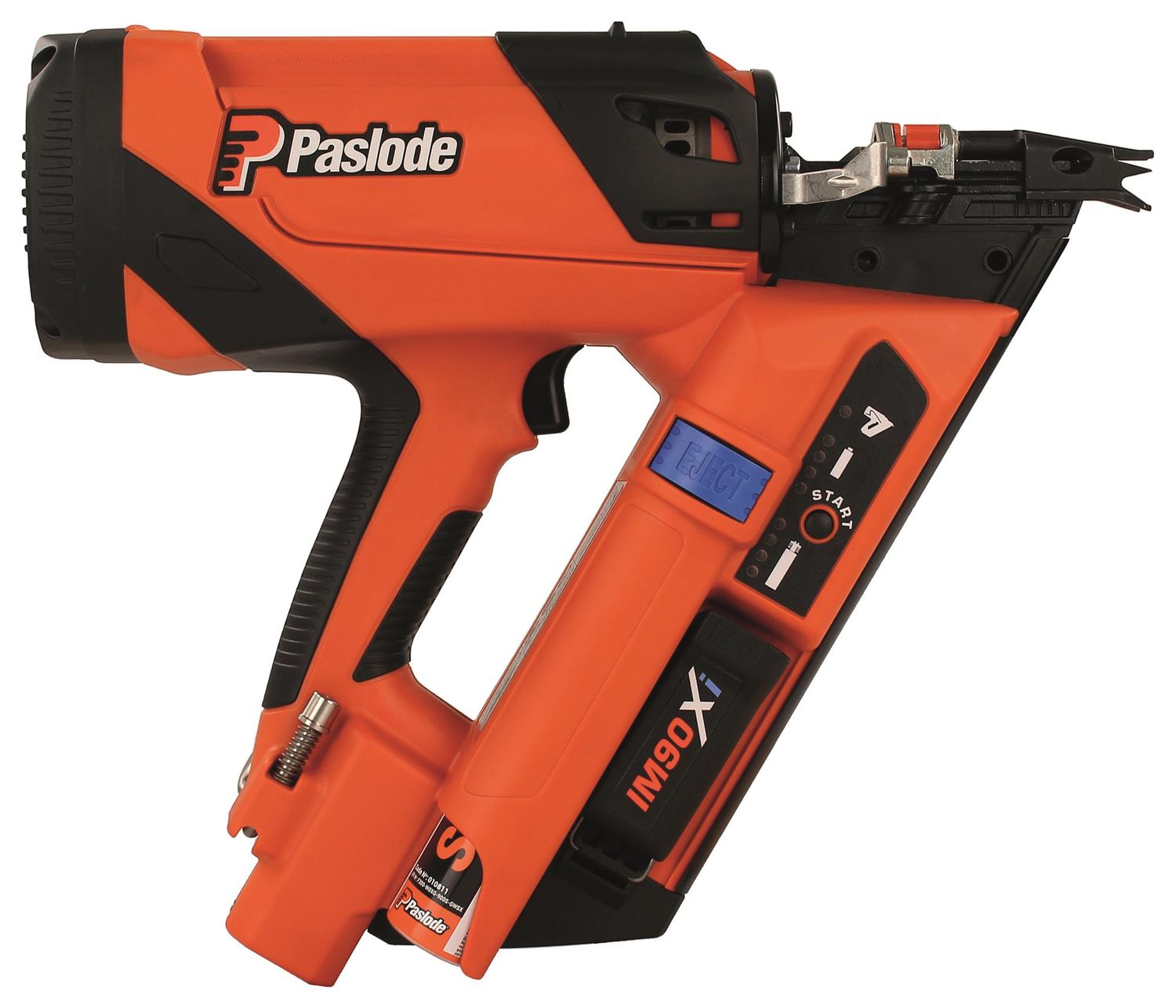 Paslode IM90Xi – Impuls-Streifennagler 34° (50–90 mm, papiergebunden)