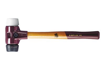 Schonhammer SIMPLEX schwarz/weiß – Tempergussgehäuse, hart &amp; mittelhart