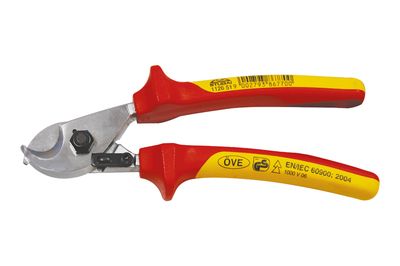 Kabelschere 170 mm – VDE 1000 V isoliert, verchromt