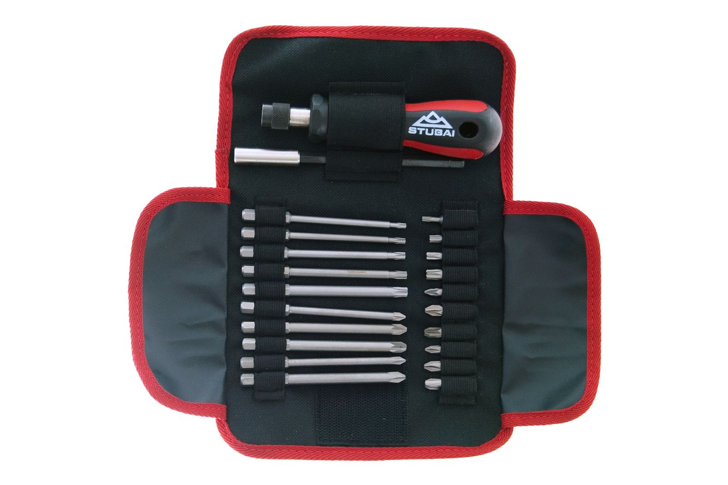 Bit-Clip Satz 22-teilig – Pozidriv, PH &amp; Torx in Rolltasche (1/4″)