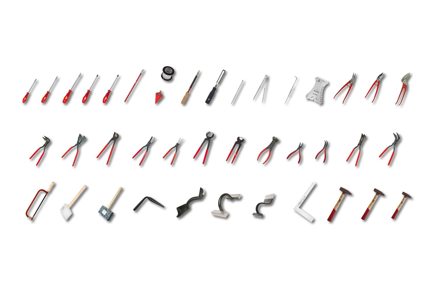 Spenglersatz 40-teilig – Komplett-Werkzeugsatz für Metall­dach &amp; Fassade