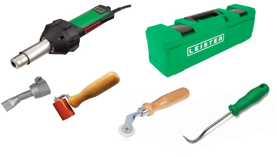 Leister TRIAC AT 230 V / 1600 W – 6-teiliges Pool-Set