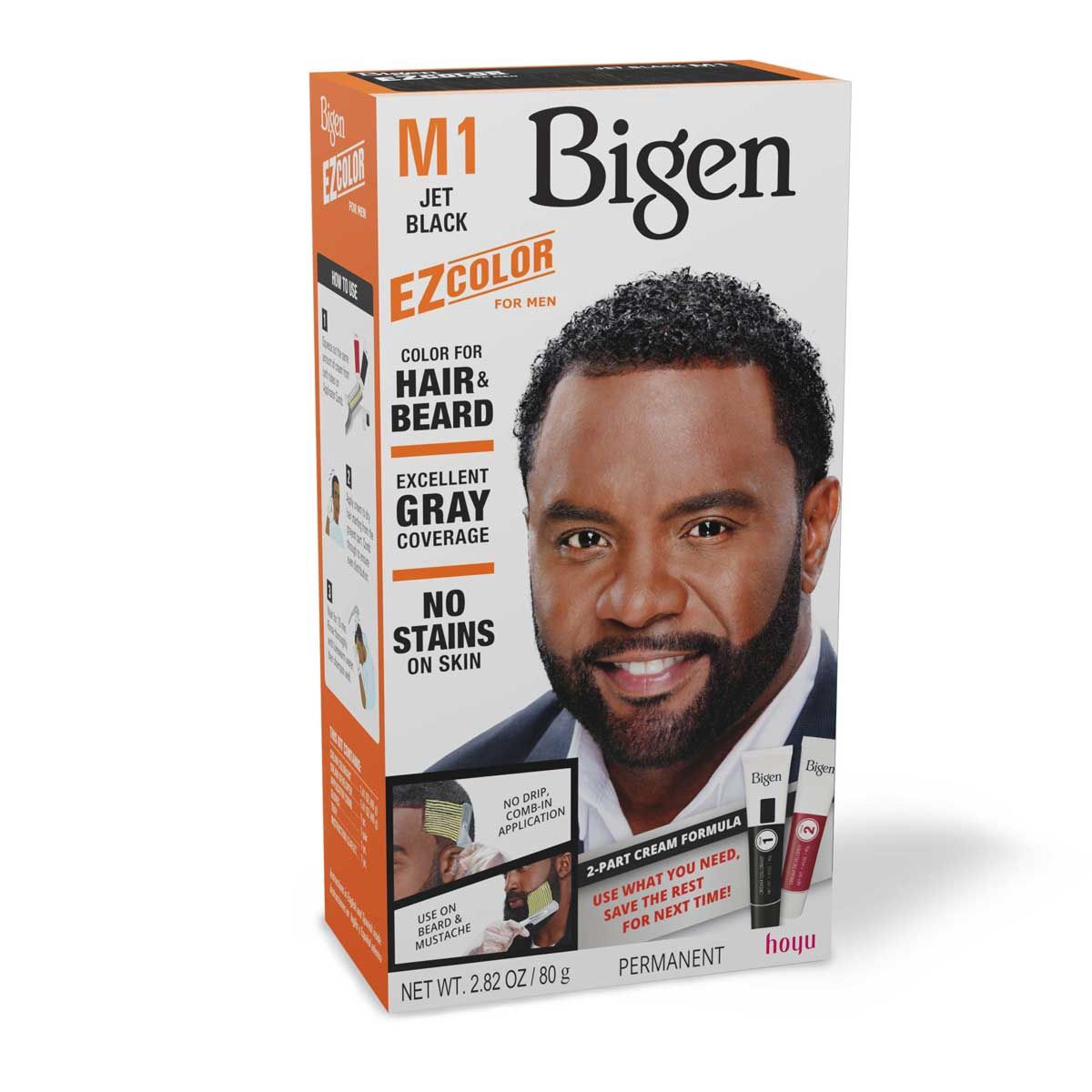 Bigen EZ Color For Men Hair Color For Hair &amp; Beard - M1 Jet Black