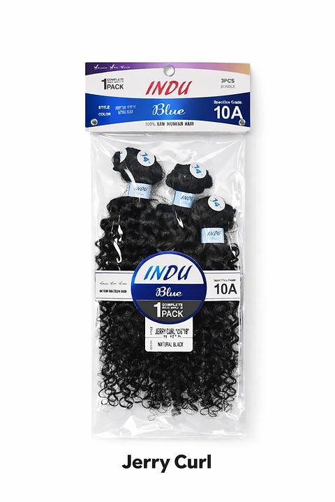 Amy INDU Blue 10A Jerry Curl 3pcs