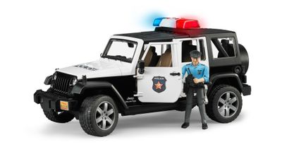 *****Bruder 02526 - Jeep Wrangler Unlimited Rubicon de police avec policier et accessoires