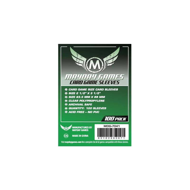 Mayday Sleeves 63.5x88mm, Modèle: Standard 100pk