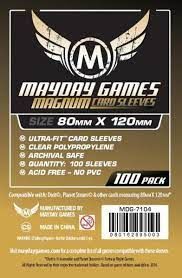 Mayday Sleeves 80x120mm, Modèle: Standard 100pk
