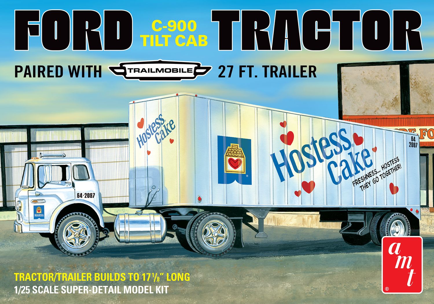 AMT- Ford C900 Hostess Truck with Trailer
