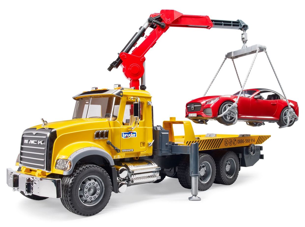 Bruder 02829 - Mack Granite avec Roadster