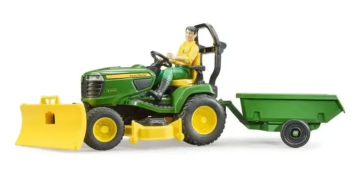 Bruder 09824 - Tracteur  avec remorque et  jardinier