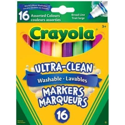 Crayola - 16 marqueurs à pointe large