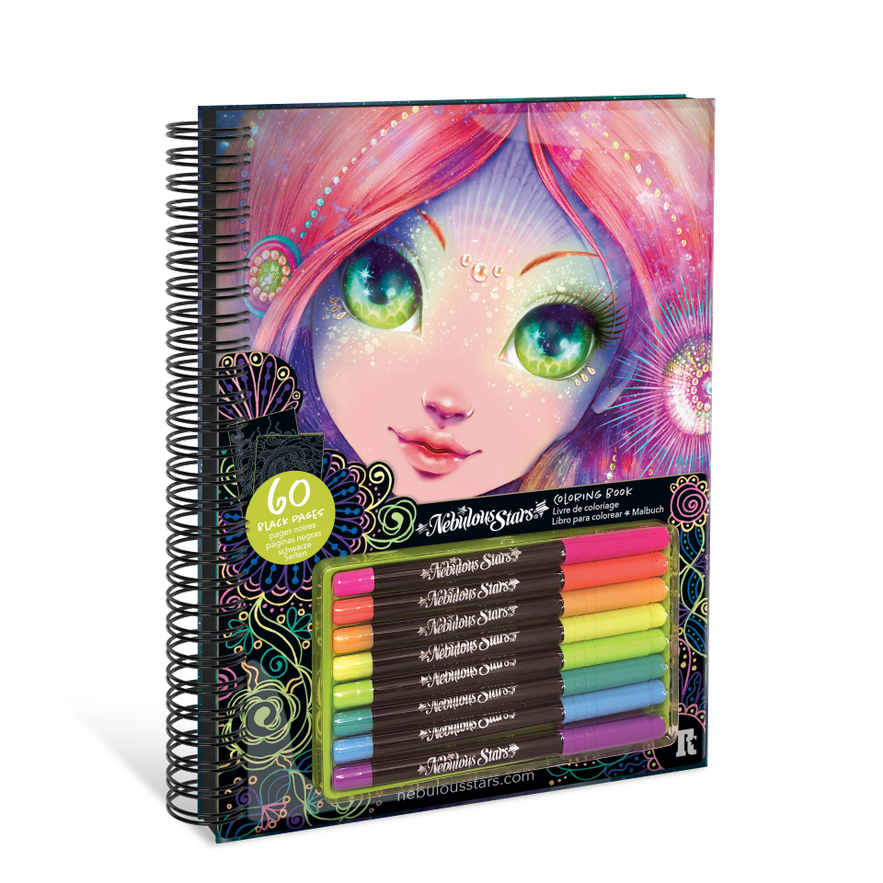 Nebulous Stars - Livre de coloriage à pages noires