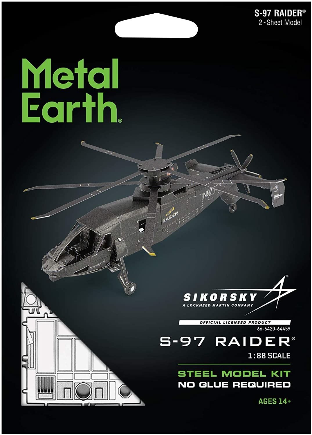 Metal Earth- S-97 Raider hélicoptère